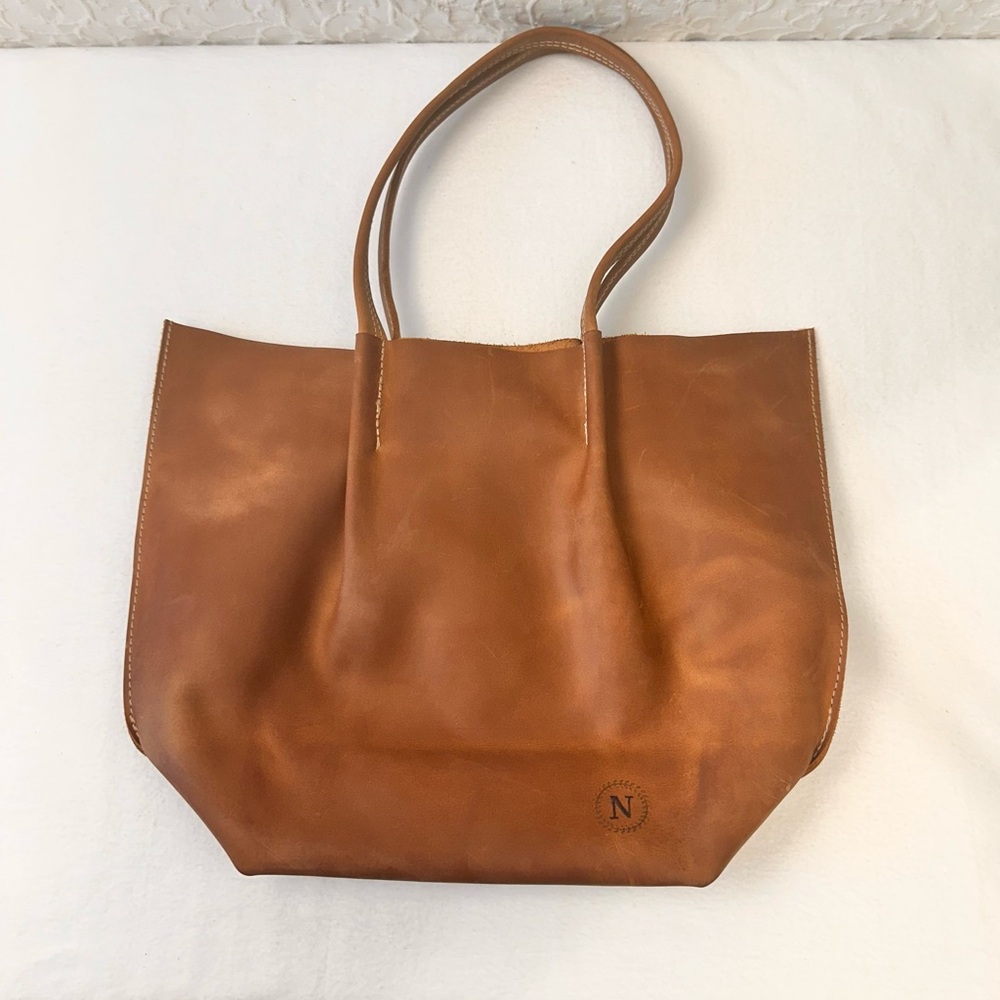 Brown Leather Tote Bag